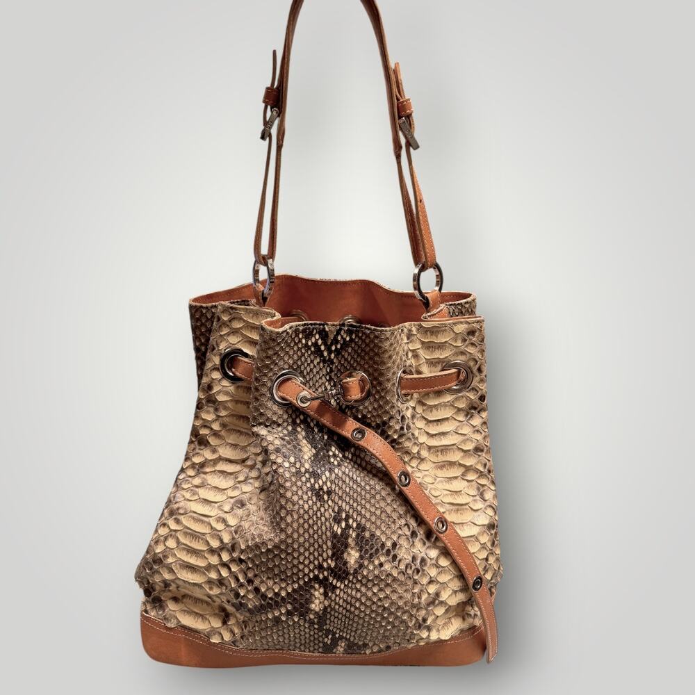 PRINCESS BEA AUERSPERG Genuine Snakeskin and Leather Bag Leather Lined